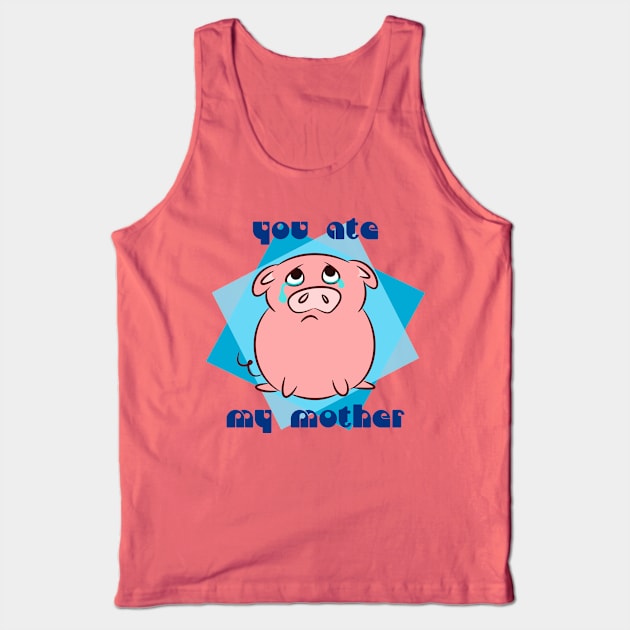 Sad piggy Tank Top by Von Kowen